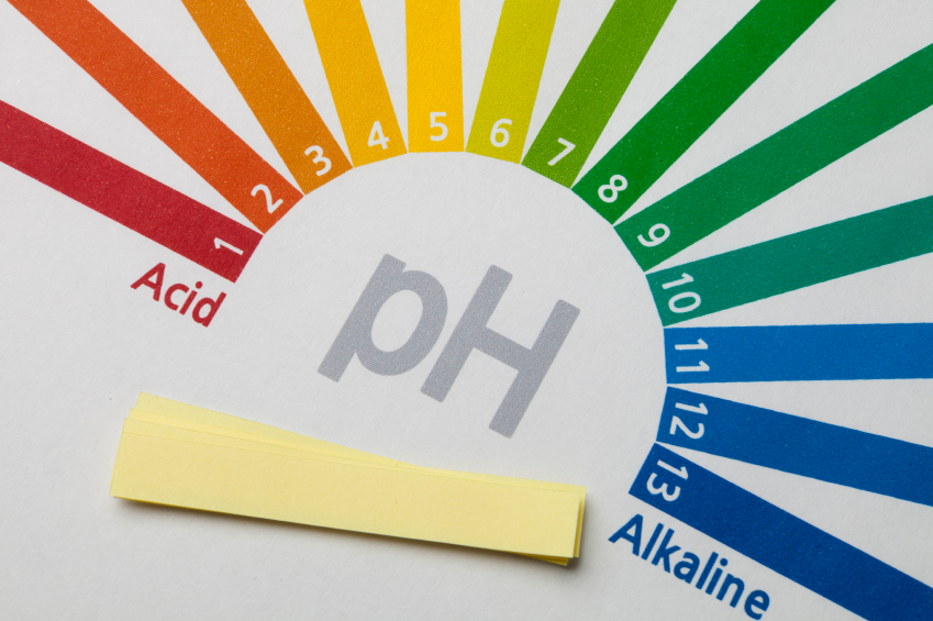 Chart showing pH of 1 is highly acidic, pH of 13 is highly alkaline, and pH of 7 is neutral.