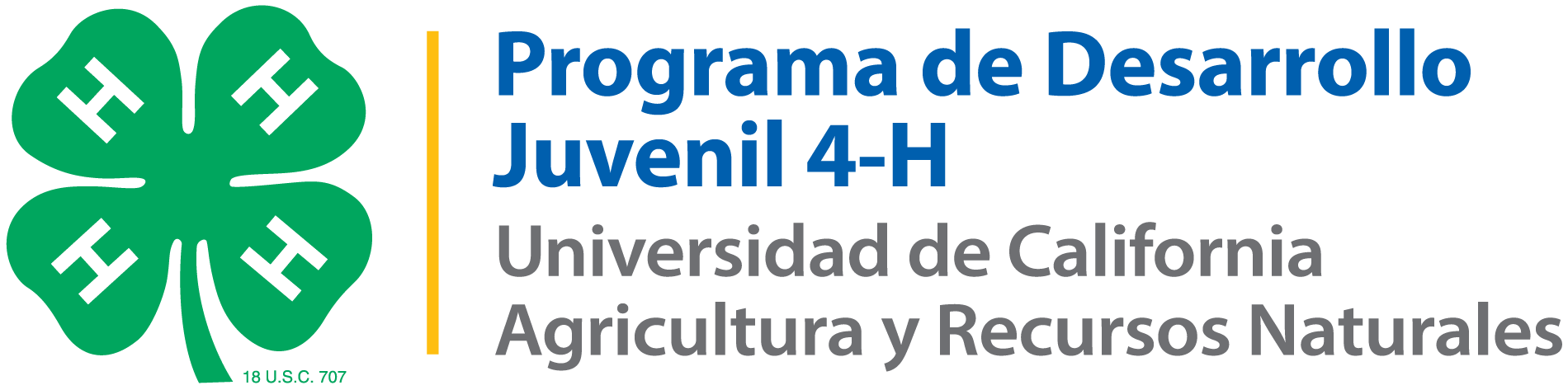 Logotipo del Programa de Desarrollo Juvenil 4-H de California
