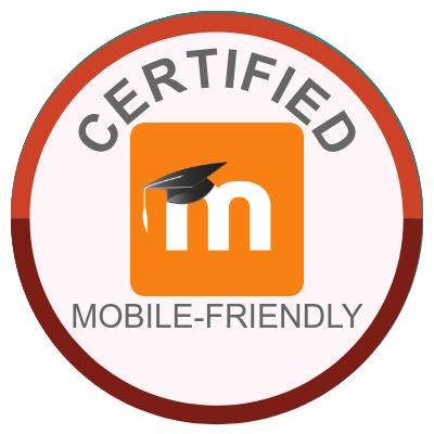 Certified mobile-friendly to use with Moodle app.